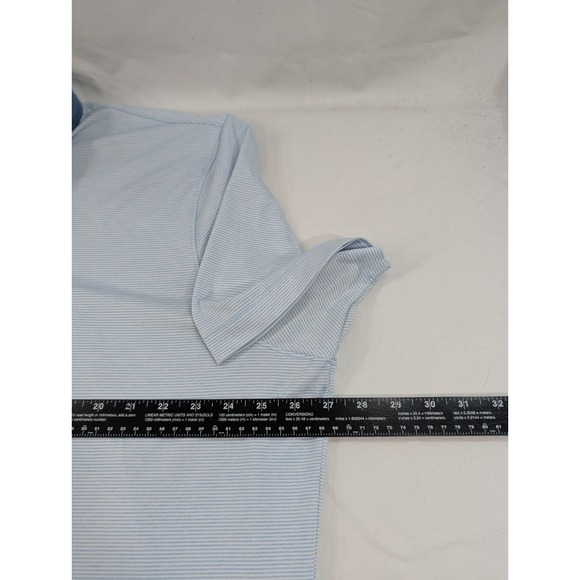 Johnnie O Shirt Mens XXL Blue UCLA Bruins Performance Polo Striped  Preppy - Picture 5 of 7